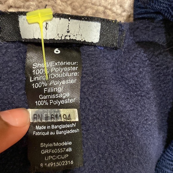 Navy Blue Snowbib SIZE 6 - Picture 3 of 6